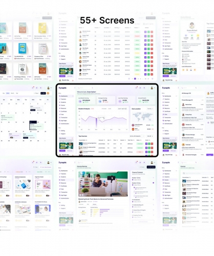 UI/UX Designer | LMS Dashboard Case Study | Figma - Synaptix screenshot 4