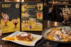 Dessert menu and product photography for Restoran Atina