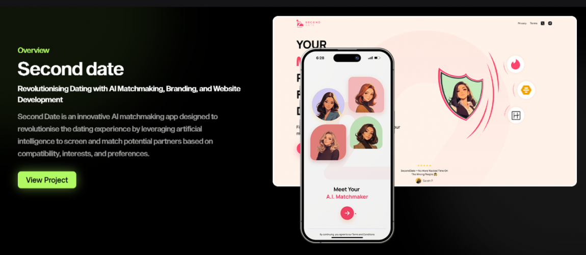 Second Date – AI-Powered Dating App Developmen screenshot 1