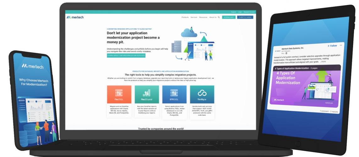 Social Media Marketing, Copywriting, SEO, and Email Marketing for Mertech screenshot 1