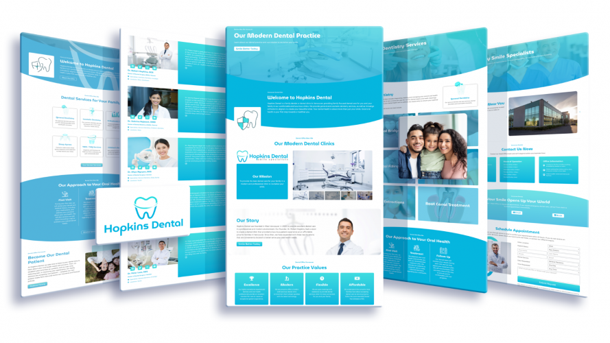 Dental Website Design screenshot 1