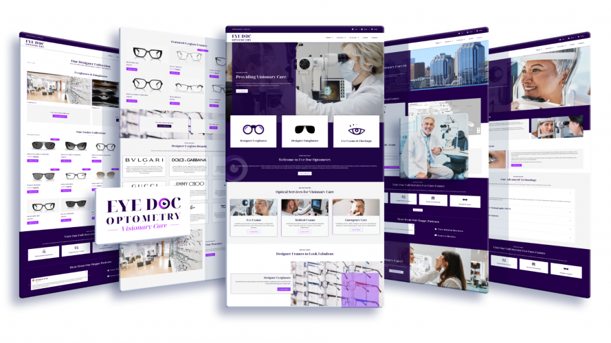 Optometry Website Design screenshot 1