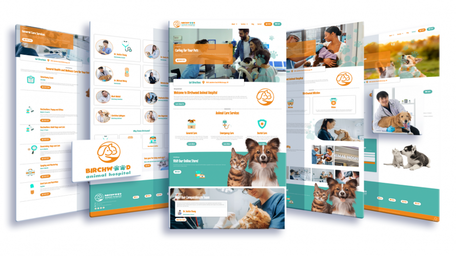 Veterinary Website Design screenshot 1