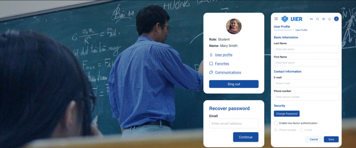 Unified information and educational platform screenshot 1