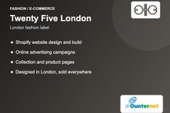 Twenty Five London: Shopify store and online ads for a fashion label