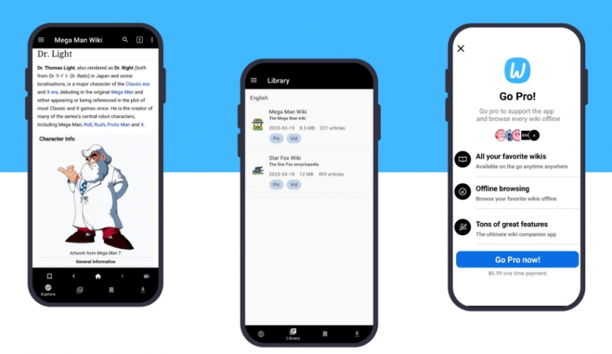 Android app for video game wikis screenshot 1