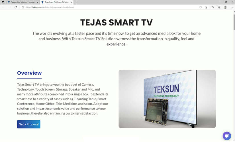 Teksun Smart TV Solution screenshot 1