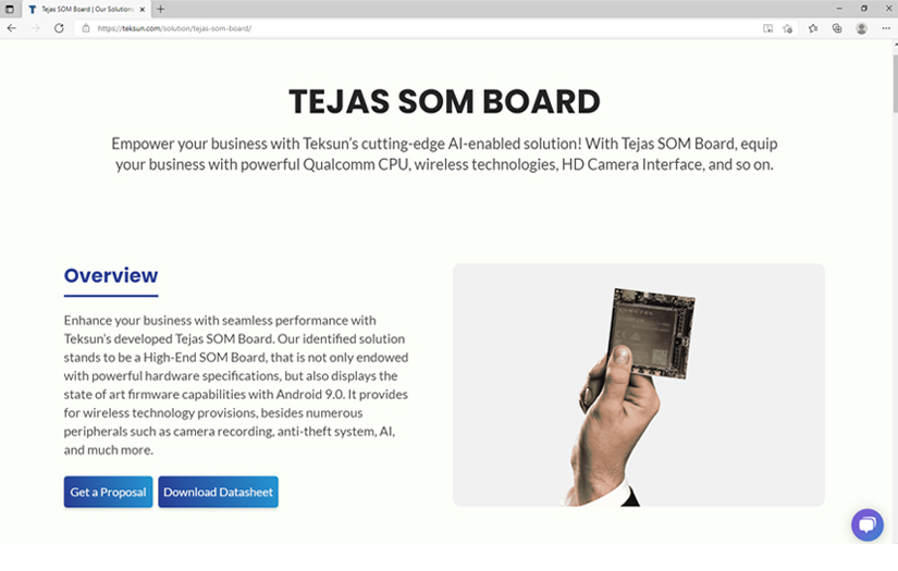 Tejas SOM Board screenshot 1