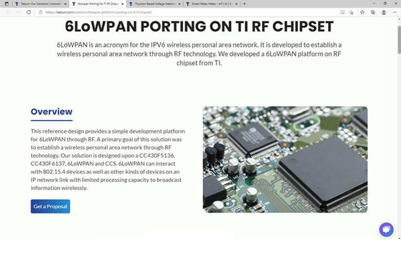 6LoWPAN Platform Porting on TI RF Chipset screenshot 1