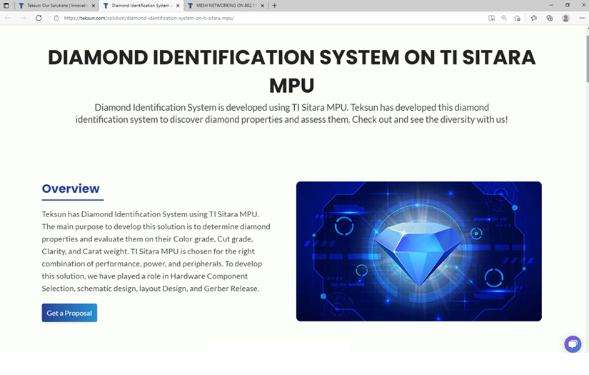 Diamond Identification System on TI Sitara MPU screenshot 1