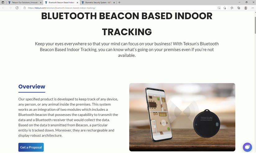Bluetooth Beacon Based Indoor Tracking screenshot 1