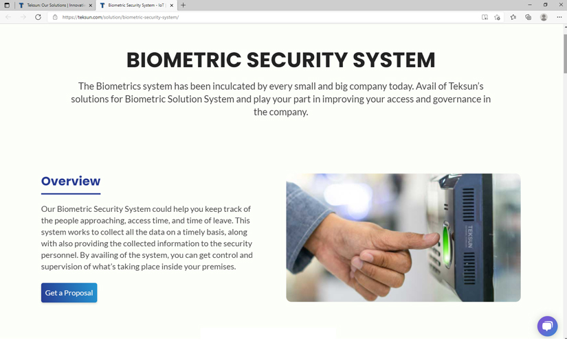 Biometric Security System screenshot 1