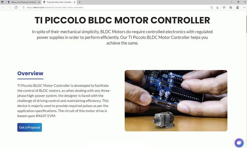 TI Piccolo BLDC Motor Controller screenshot 1