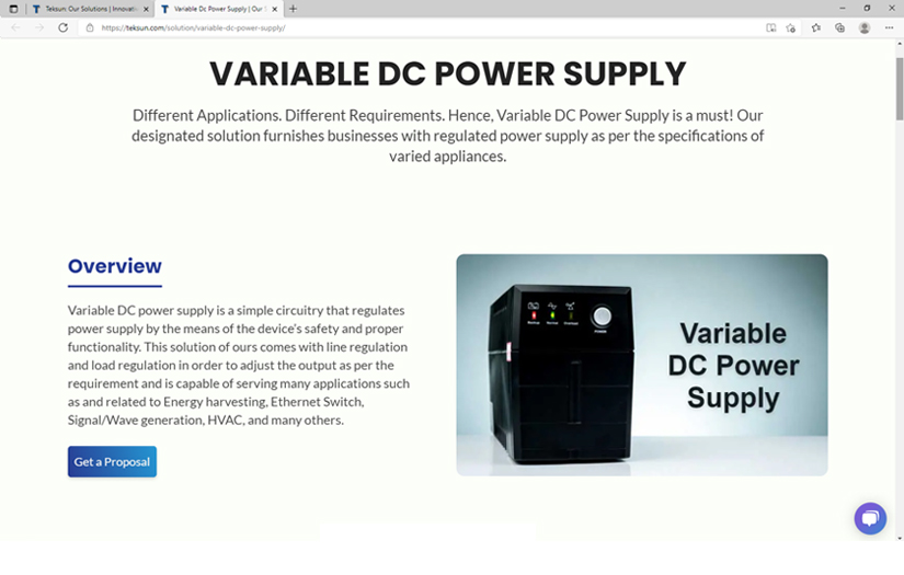 Variable DC Power Supply screenshot 1