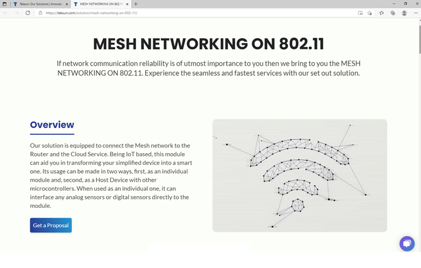 Mesh networking on 802.11 screenshot 1