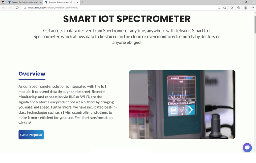 Smart IoT Spectrometer screenshot 1
