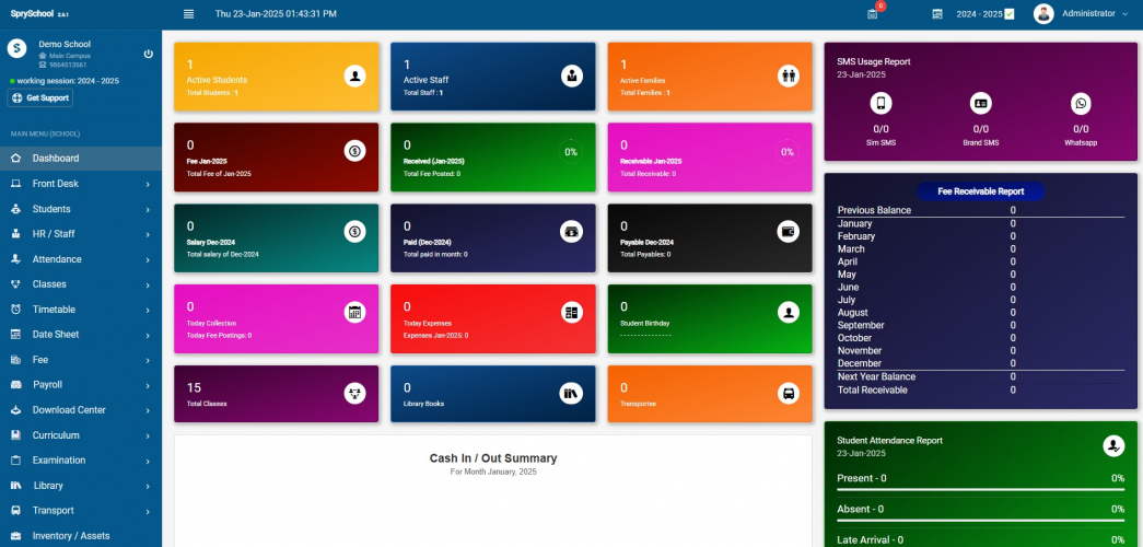 SprySchool screenshot 1