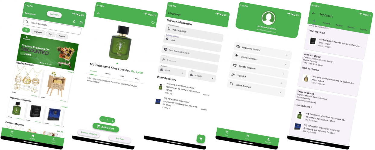 Bazaristan E-commerce Mobile App screenshot 1