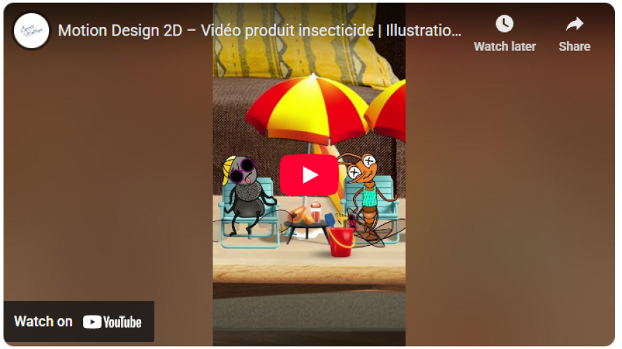 Diptox Summer Campaign – 2D Motion Design Video Series by Lézard & Balthazar screenshot 1