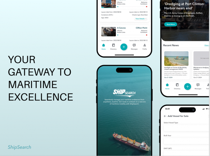 ShipSearch: Maritime Solutions (SaaS Application) screenshot 1