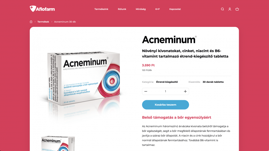 Aflofarm Shopify Store Design and Development screenshot 2