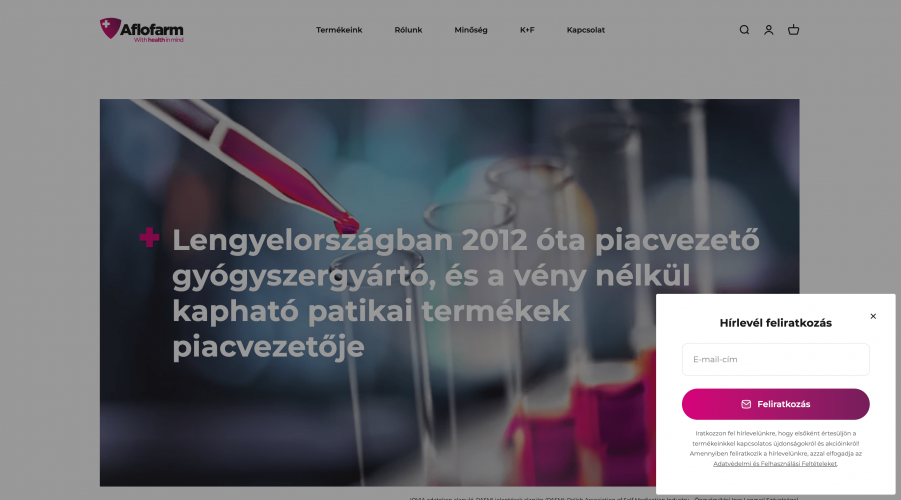 Aflofarm Shopify Store Design and Development screenshot 1