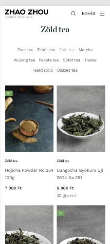 Zhou Zhou Tea Shopify Webstore Migration screenshot 1