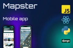 React Native app for 'Mapster' travel service