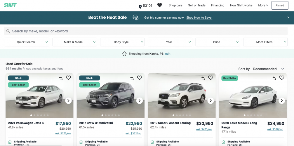 Scaling Auto E-commerce Platform screenshot 1