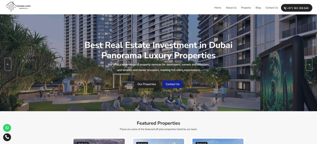 SEO & Website Development for Panorama Luxury Properties screenshot 1