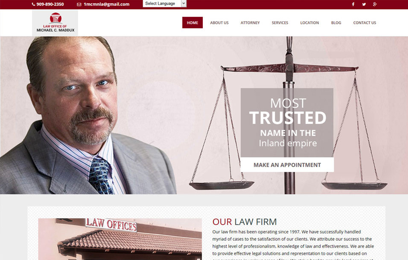 Website For Law Firm screenshot 1