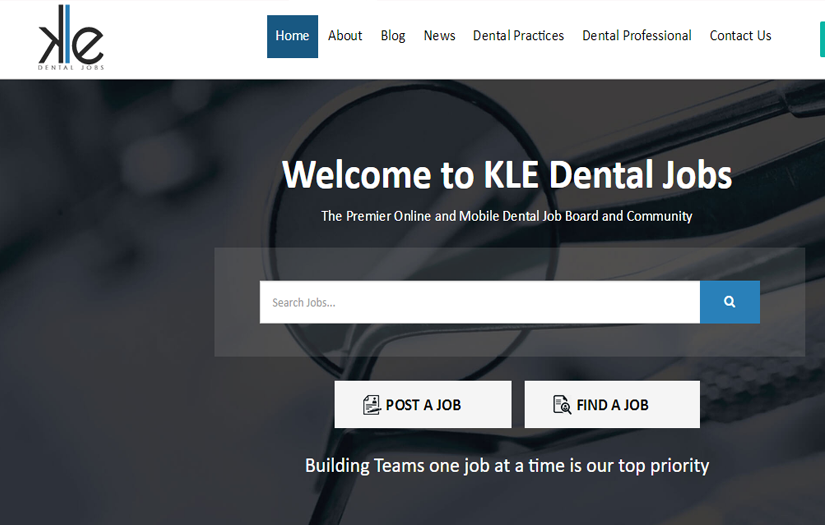 Kle dental Jobs - Codeigniter screenshot 1
