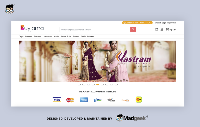 Fashion Ecommerce Marketplace Website Design & Development screenshot 1