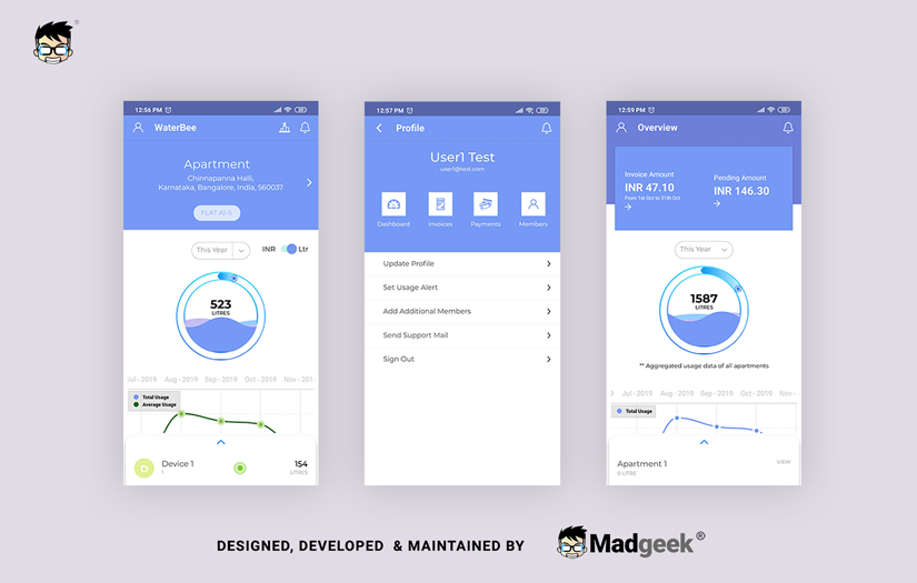 Water Monitoring IOT Mobile App screenshot 1