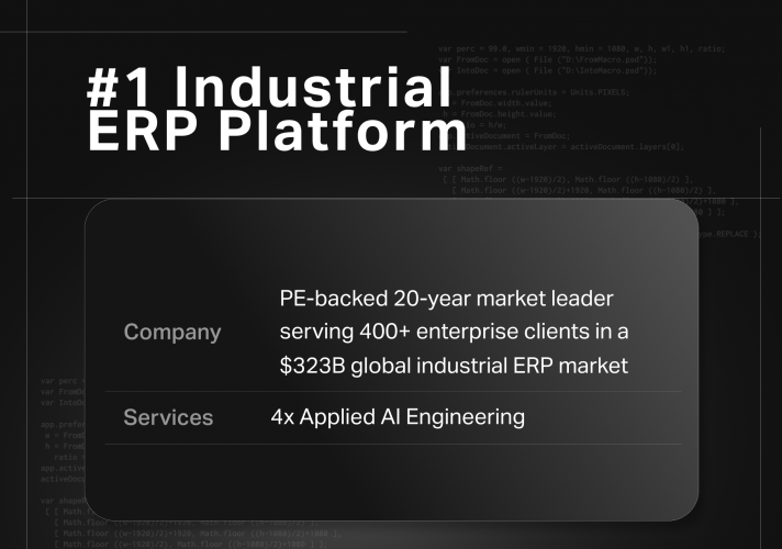 AI Engineering Transformation for #1 ERP screenshot 1