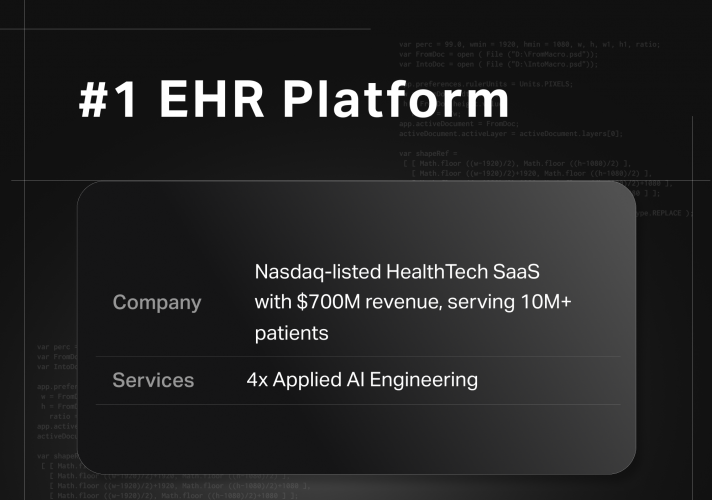 25 Engineers in 58 Days for HealthTech SaaS screenshot 1