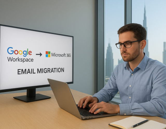 Google Workspace to Microsoft 365 Email Migration – Corporate Client, Dubai screenshot 1