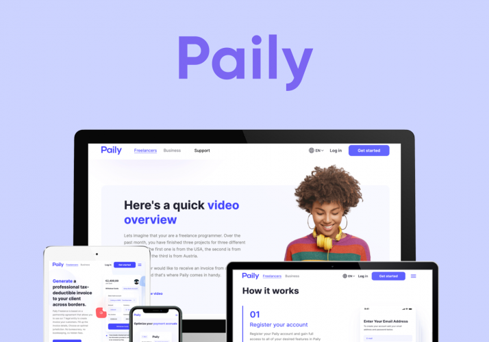 Paily: FinTech Web & Mobile Apps l Neobank screenshot 1