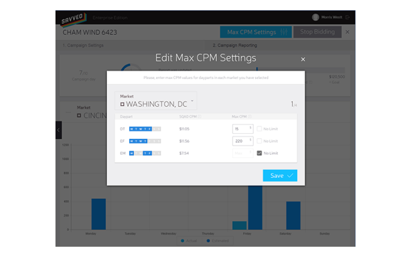 Savveo, Programmatic TV Advertising Exchange screenshot 1