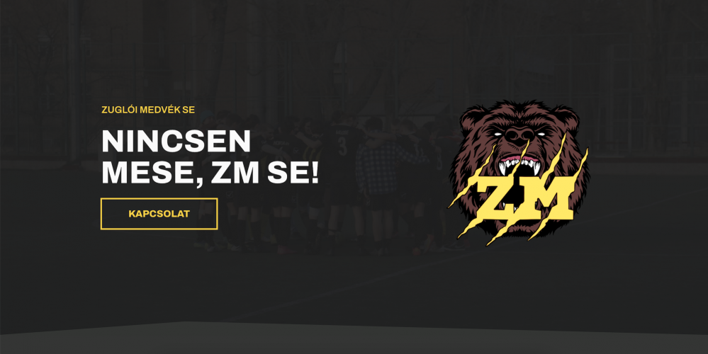 Zuglói Medvék SE Website screenshot 1