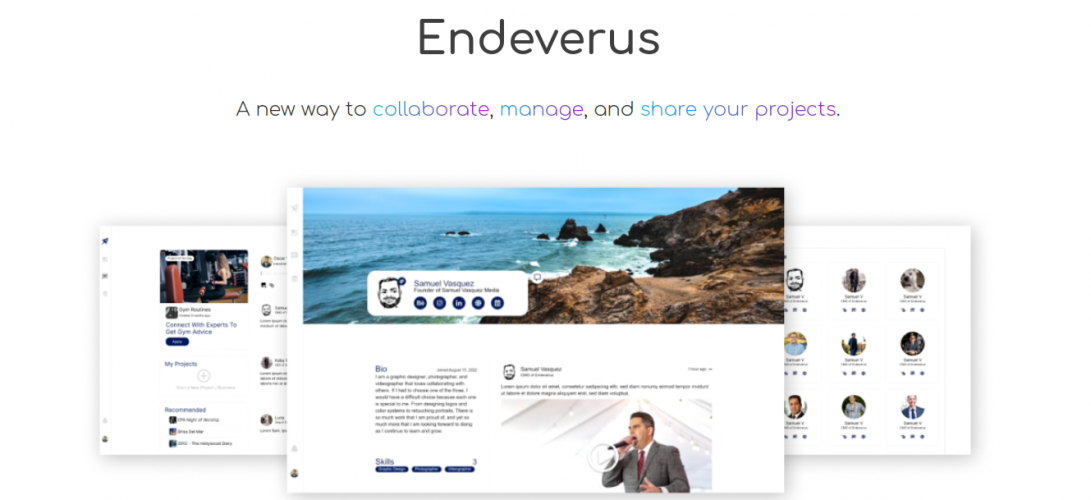 Endeverus.com – Platform Connecting Students and Small Businesses screenshot 1