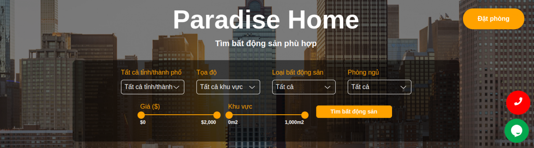 Paradisehome.vn – Comprehensive Online Accommodation Management and Booking Platform screenshot 1