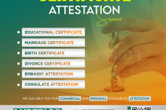 Marriage certificate attestation