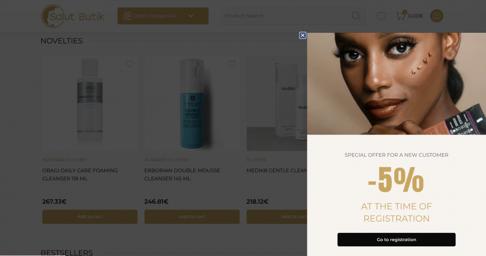 WordPress Development of a Cosmetics Shop screenshot 2