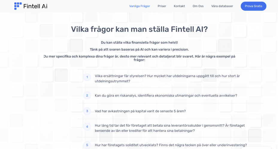 AI-Driven Financial Analysis Platform for Fintell. screenshot 5