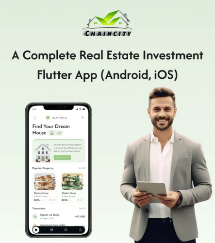 ChainCity - Real Estate Investment Flutter App ( Android,IOS ) screenshot 1