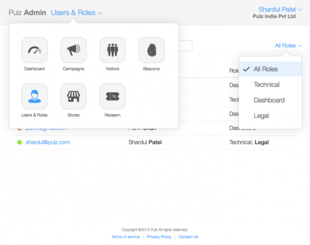 PULZ – iBEACON MOBILE APPLICATION & WEB INTERFACE screenshot 3