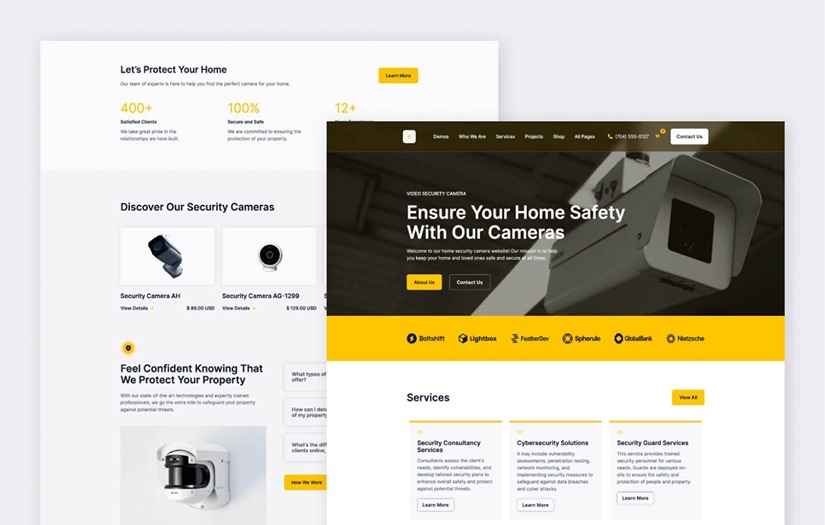 Security - Business Website Template screenshot 1