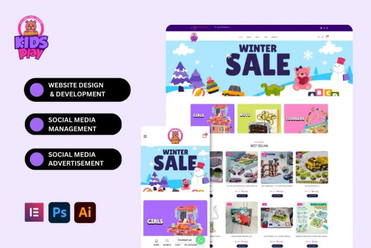 Brand Identity & E-Commerce Strategy for Kids Play screenshot 1