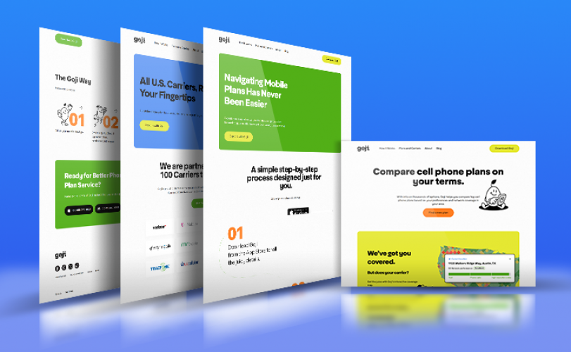 Goji Mobile – Revolutionizing Mobile Plan Comparison screenshot 1